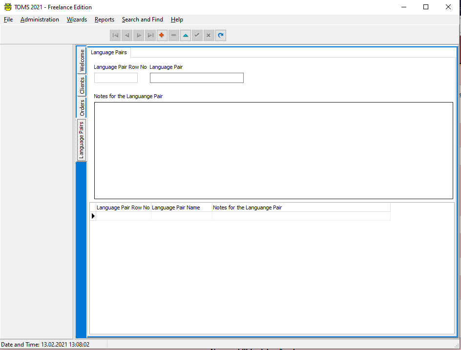 TOMS Freelance Edition - Add Language Pairs